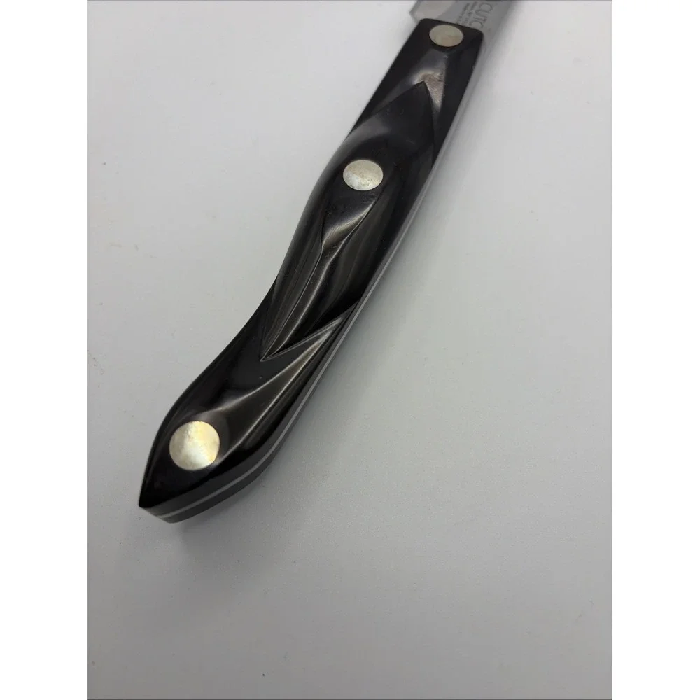 Vintage CUTCO 1722 KG 8 inch Butcher Knife Brown Swirl Handle Made In USA